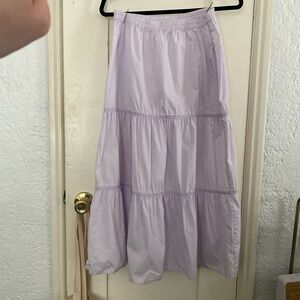 The Little Project Tiered Maxi Skirt Purple